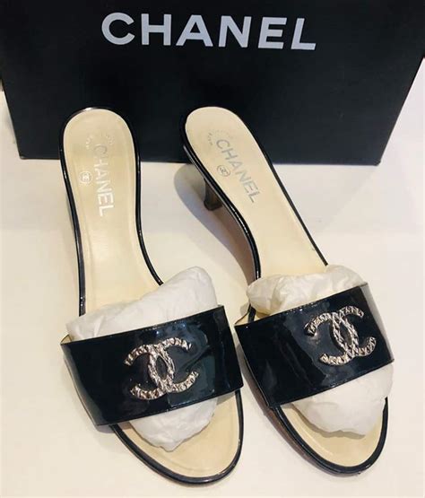 chanel mule 2021|chanel sandals cc logo.